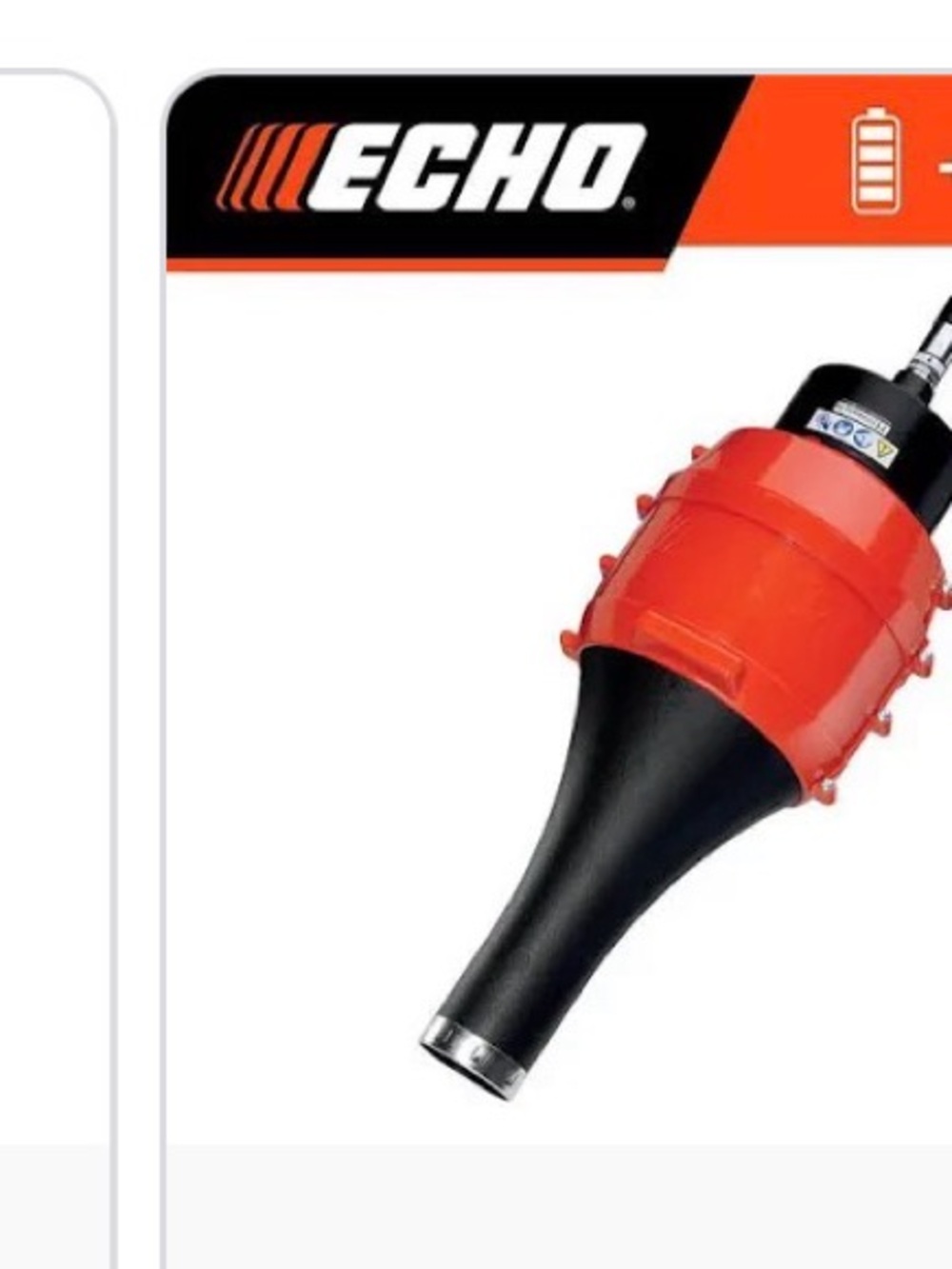 Echo Red and Black Axial Direct-Drive Fan Attachment